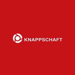 Logo der Knappschaft Krankenkasse auf rotem Hintergrund | © PflegeBetreuer | unabhängige Pflegeberatung