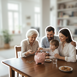 Familie informiert sich über Pflegeleistungen und spart Kosten durch Pflegegeld und Zuschüsse | © PflegeBetreuer | unabhängige Pflegeberatung