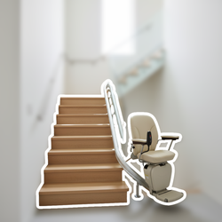 Treppenlift im Haus zur Verbesserung der Mobilität und Informationen zu Kosten und Zuschüssen | © PflegeBetreuer | unabhängige Pflegeberatung