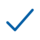 Icon Haken runder, weißer Hintergrund